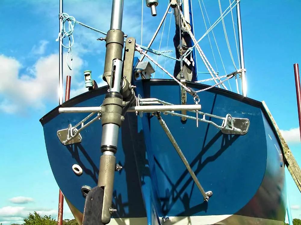 wind vane self steering catamaran