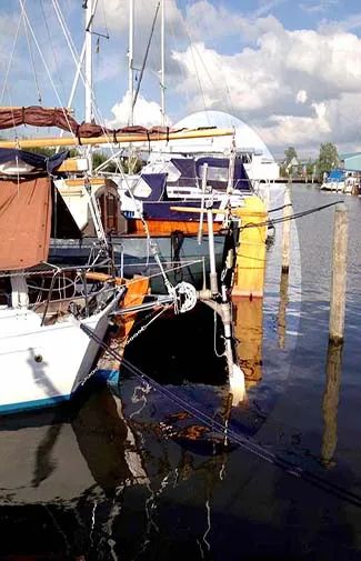 south atlantic self steering wind vane blue