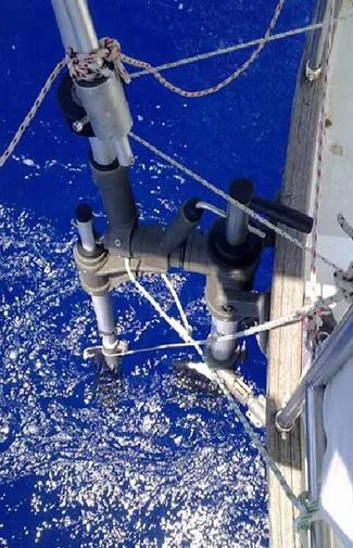 self steering south atlantic  wind vane